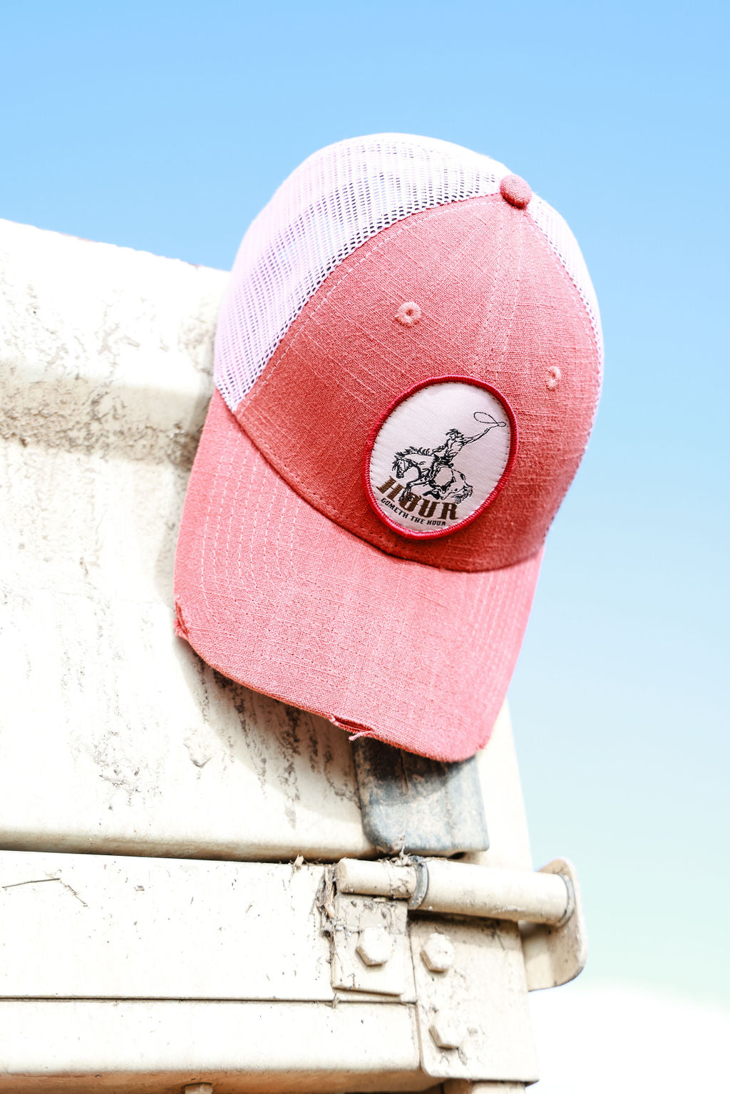 HOUR Trucker Cap - Distressed Red
