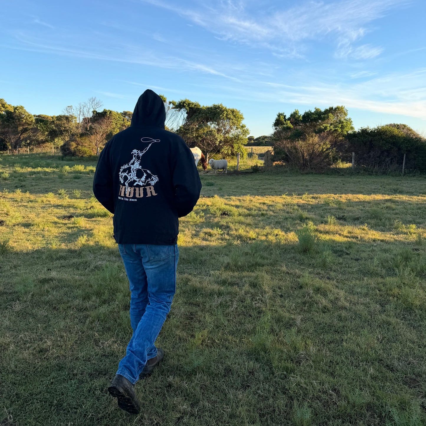 HOUR Canvas Jacket - Black Hood