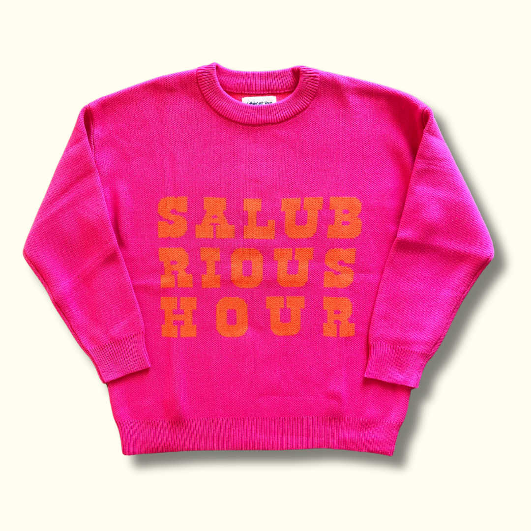 Knit - Hot Pink & Tangerine