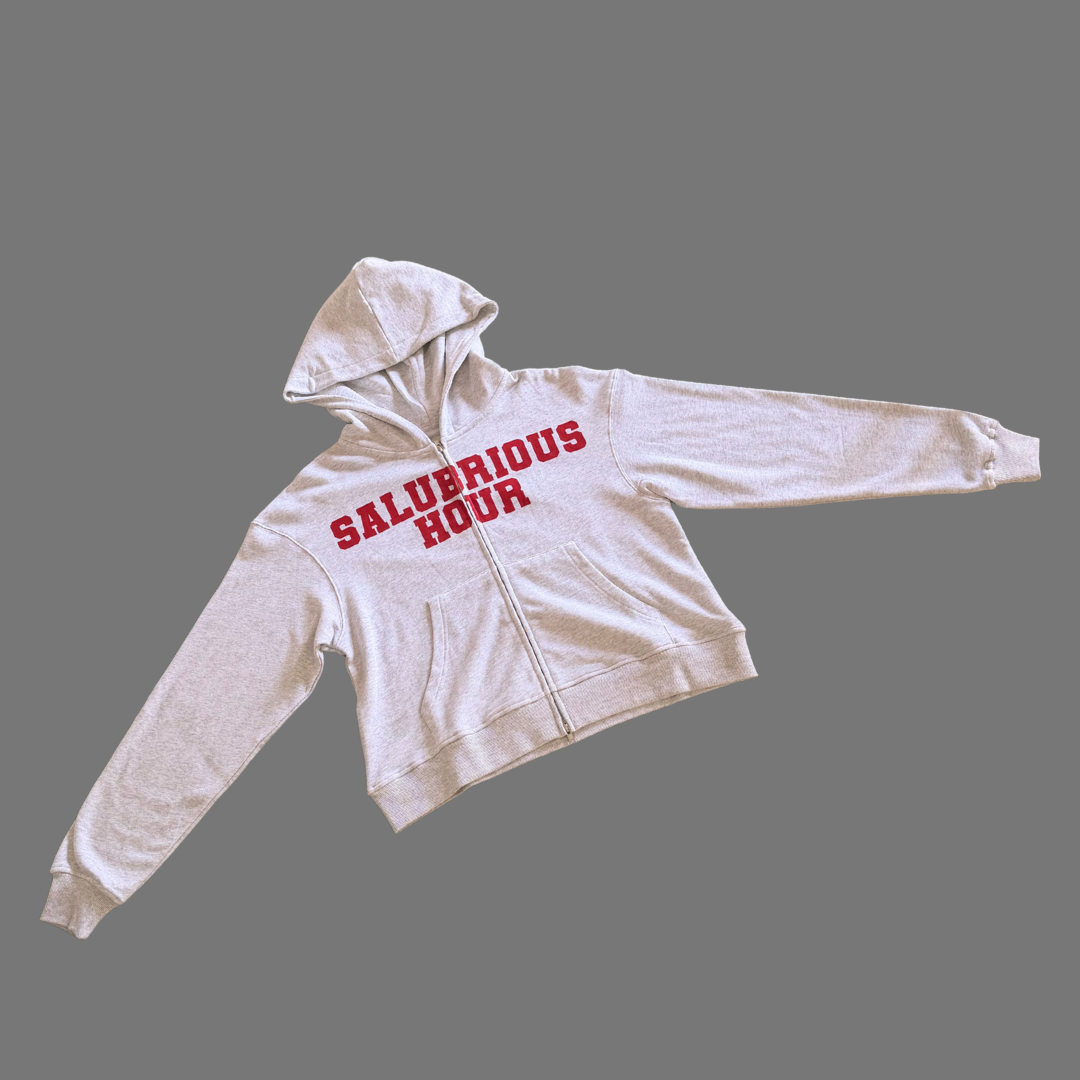 Varsity Cropped Full Zip