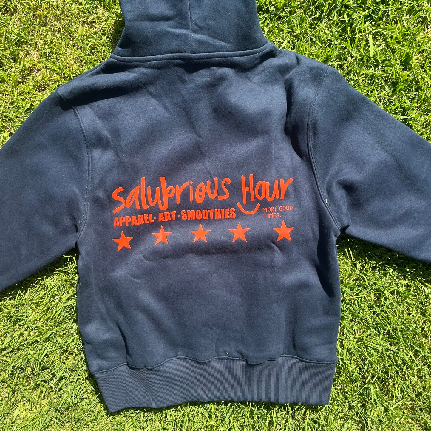 Salubrious Hour Navy Hoodie