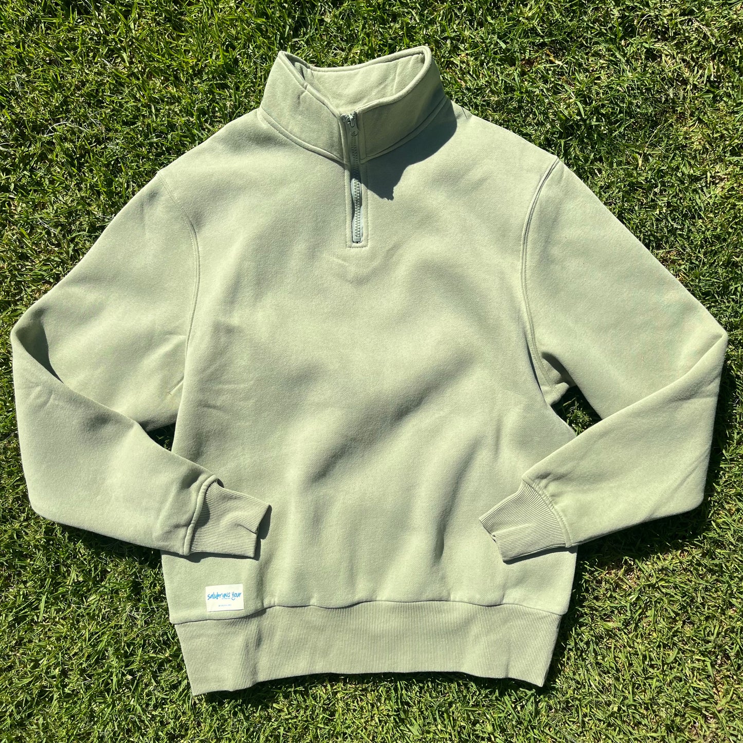 Pistachio Half Zip