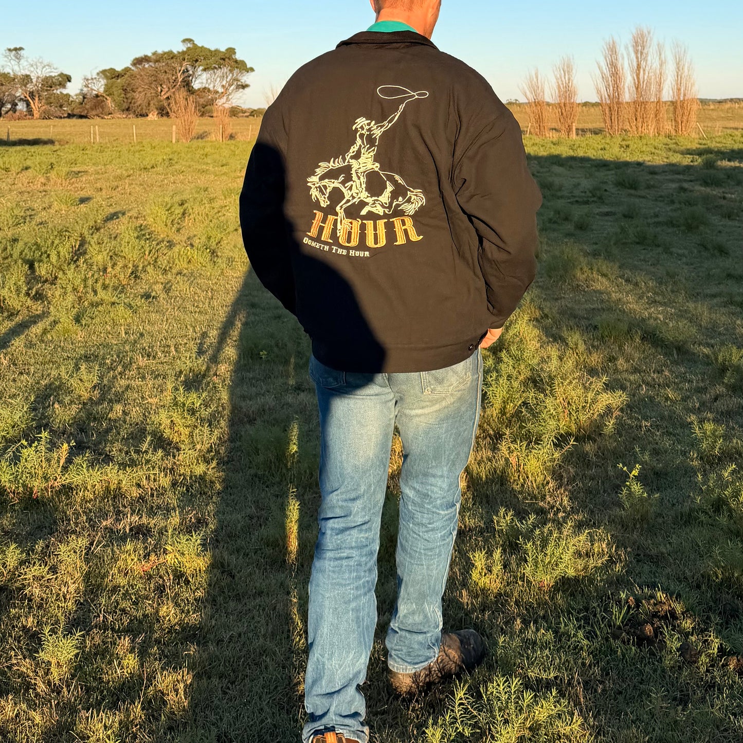 HOUR Canvas Jacket - Black Collar