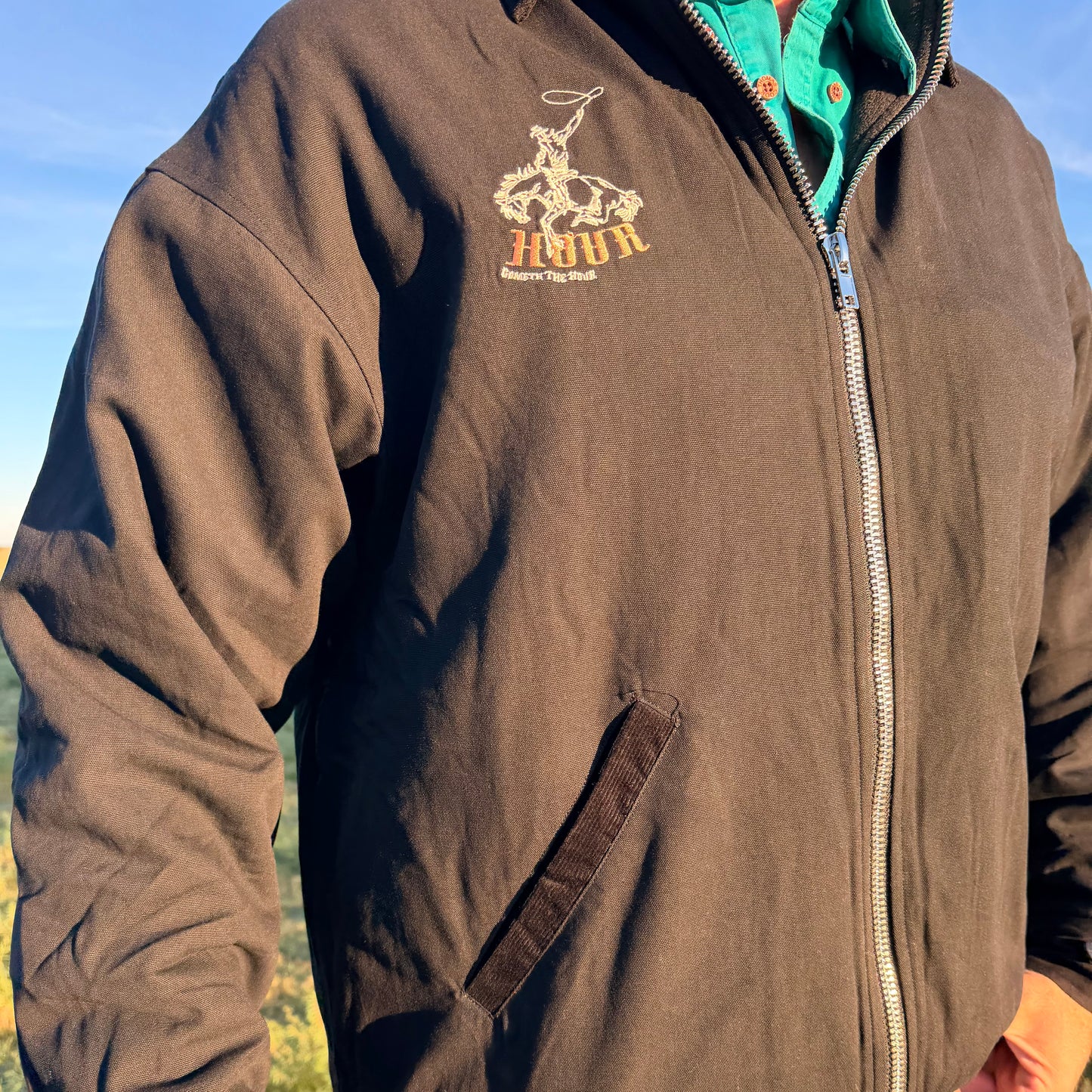 HOUR Canvas Jacket - Black Collar