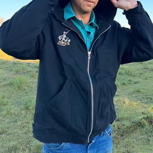 HOUR Canvas Jacket - Black Hood