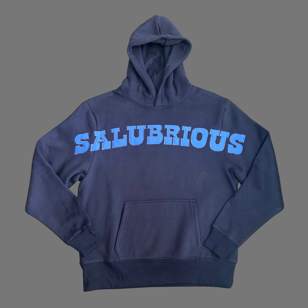 Navy Patch Hoodie