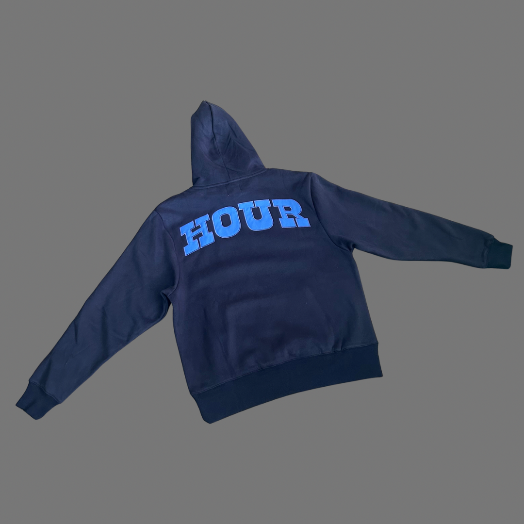 Navy Patch Hoodie
